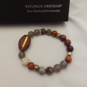 Silpada 'Wildwood' bracelet..Swarovski crystals!